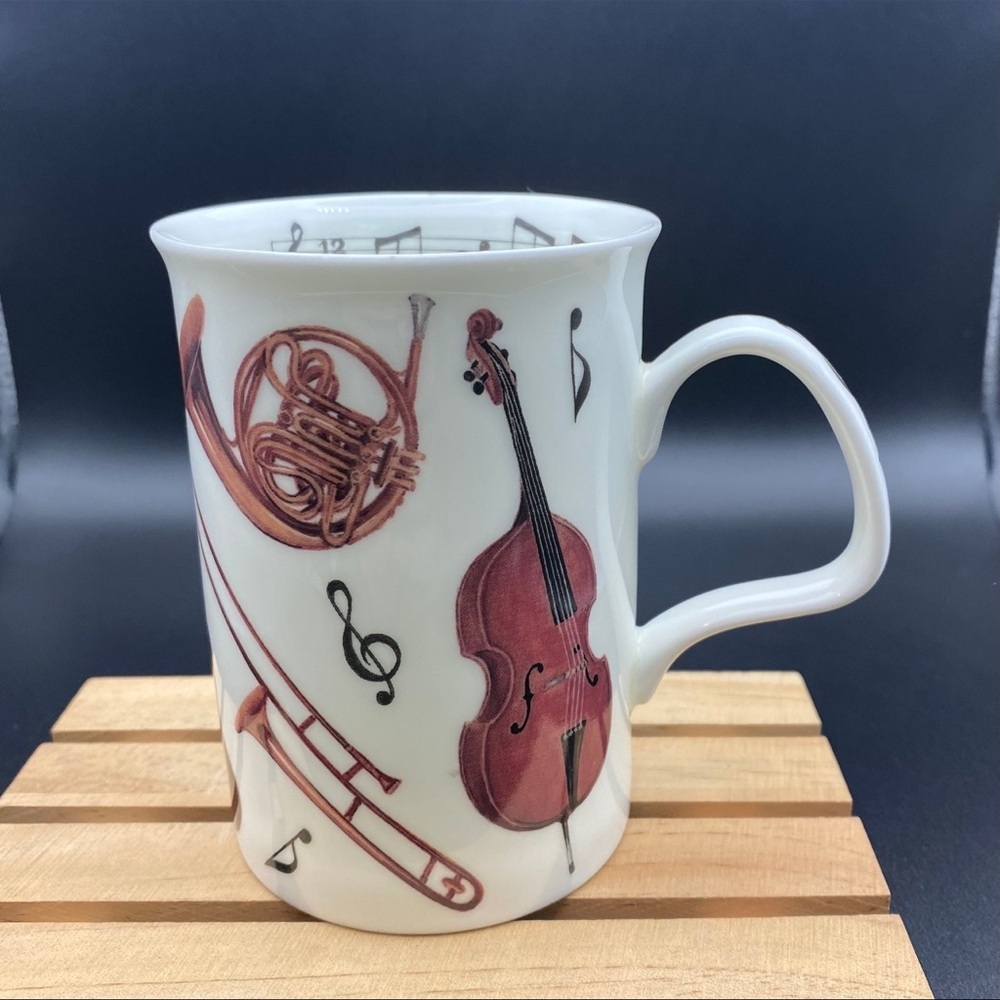 Vintage Bone China Musical Instruments Mug - Picture 3 of 8